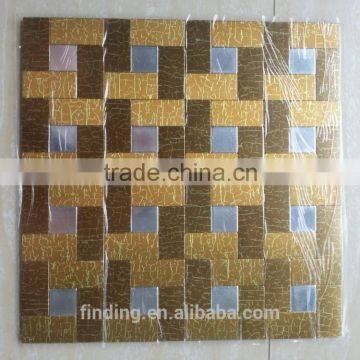 OEM ACP Mosaic Decoration Panel Tightly Spaced Aluminium Mosaic Tile