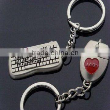 3D LOVE key chain/ custom zinc alloy key chain for wholesale