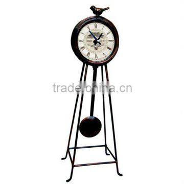 Decorative metal desk clock