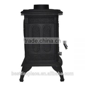 Single Door Wood Burning Stove With Back Bolier photo-3