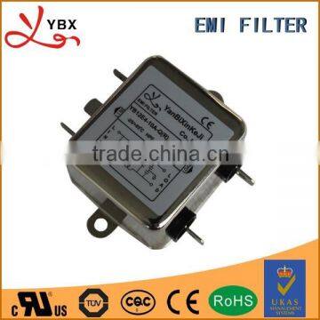 Single-phase EMI suppression power line emi filter