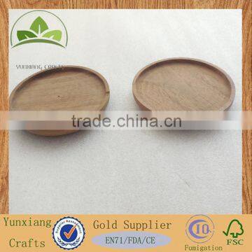 Round Wood Coasters With Wax