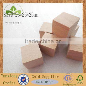 Sharp edge wooden cubes Wooden game block