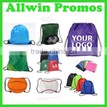 Gift Blank Custom Printed Muslim Polyester Drawstring Bag/Promotional Canvas Bag