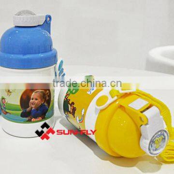 (SF) Kids Water Bottle 400ML BPA Free Plastic Blue water bottles for kids Manufacturer Custom printing water bottle