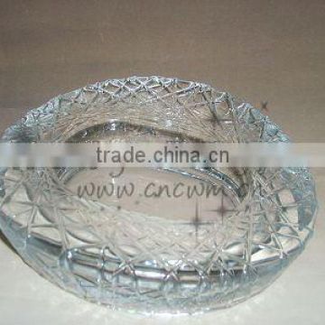 2013 Hot Sale bird nest shape crystal ashtray for gift