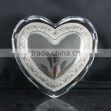 beautiful heart shaped crystal jewellery box for wedding gifts favors CB-008