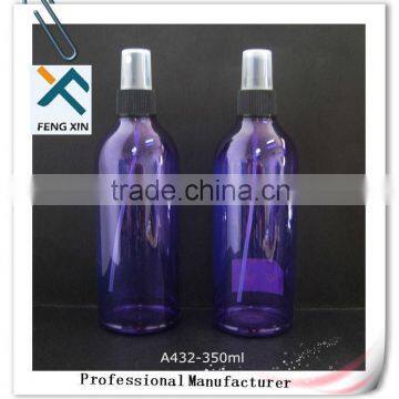pet plastic liquid bottles with black sprayer