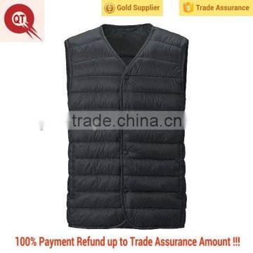 2015 V neck Men Spring Super Light Down Vest