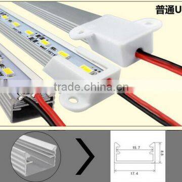 U Aluminium Profile 5730 LED Rigid Strip 100cm/72leds 12v with Milky/clear Pc