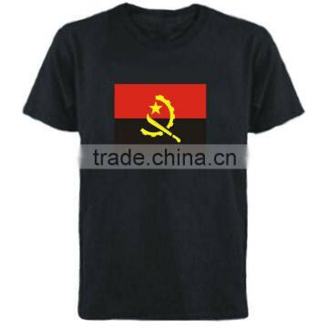 Angola flag el sound activated t-shirt