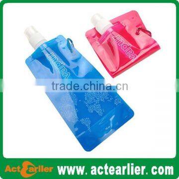 2014 Wholesale BPA free Folding Water Bottle/Collapsible Water Bottle/Foldable water bottle
