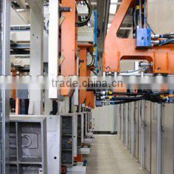 compact structure 4 station Refigerator linear layout cabinet foaming production manufacturing line