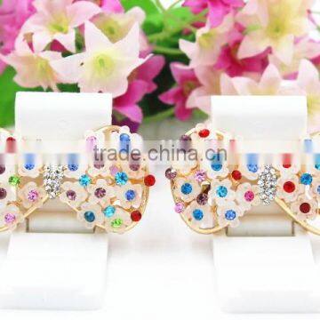 alloy colorful bows jewelry phone decoration alloy accessaries