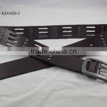 Fake Leather Rivet Belt for Men photo-3