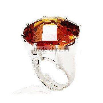 Zircon ring, Zircon Silver Ring, white zircon rings