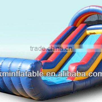 Navy blue inflatable slide