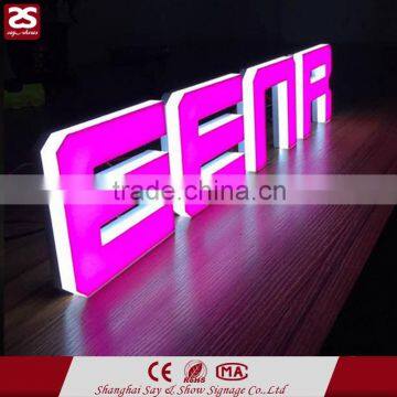 Best selling 3D luminated signage fulllit led sign acrylic channel letter sign