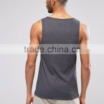 Daijun OEM Summer Wholesale Custom 100% Cotton Gym Man Tank Top photo-2