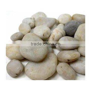 white marble pebble polished pebble