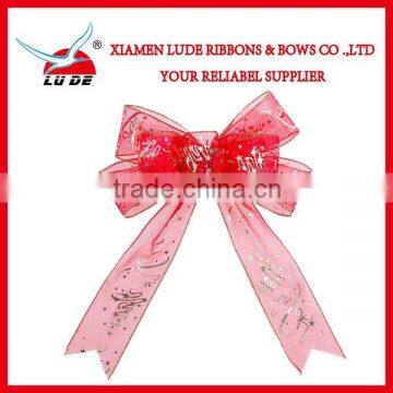 Pre-made Christmas Ribbon Bow For Holiday photo-2