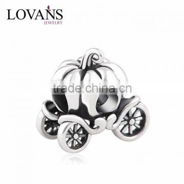 2016 Halloween Pumpkin Car Design 925 Sterling Silver Charms T066