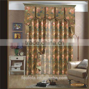 New polyester printed sheer curtain with curtain voile