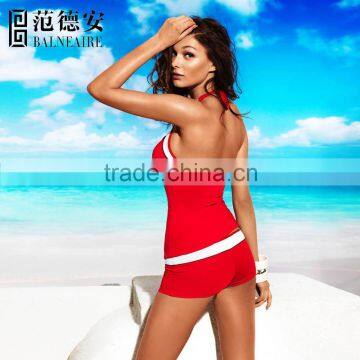 Balneaire Hiqh Quality New Arrivalgirl Girl Red Colour Tankini photo-5