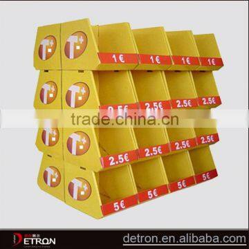 Supermarket cardboard promotional display stands
