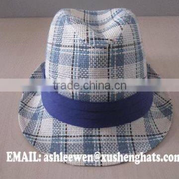 2014 best selling paper straw hat fedora style