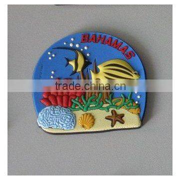 3D soft PVC sea fish refridgerator magnet/fridge magnet
