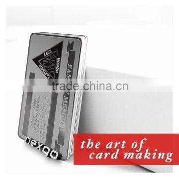 Stainless steel laser engraving cheap stainless metal business card