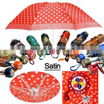 High Quality Mix 12 Designs 22inch 10k 3 Fold Satin Leopard Print Umbrella photo-2