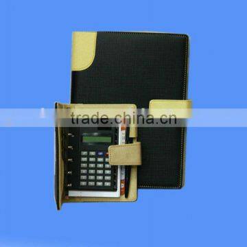 PU notebook with calculator