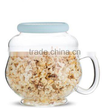 Elemental Kitchen trade assurance unique design glass jug with silicone microwave popcorn maker