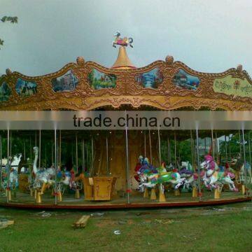 Popular old European style 24 seats antique carousel for sale