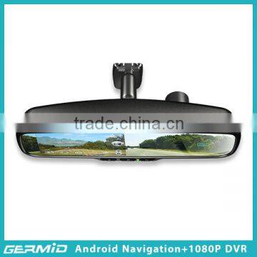 Android Gps Mirror With Bluetooth Dual Camera 1080p Car Dvr Rearview, Rear View Mirror Dash Cam photo-2
