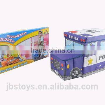 New style police car storage seat , Children's toys storage box