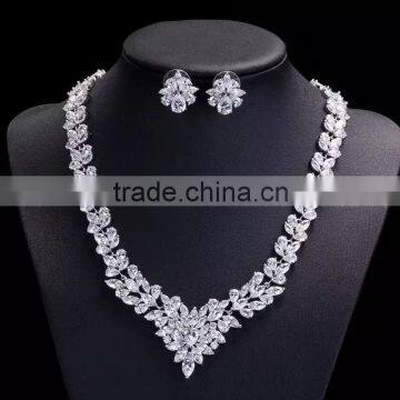 wedding jewelry set Cubic zirconia Bridal necklace set