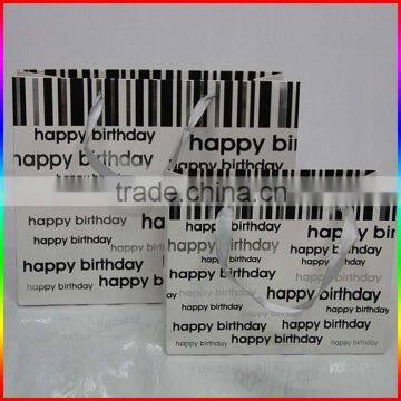 birthday gift grey paper gift packing bag