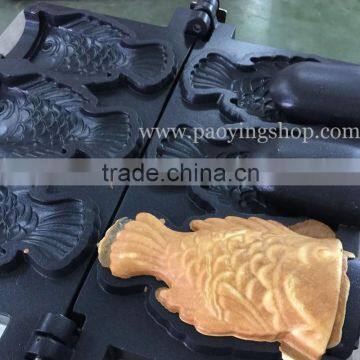 (3 in 1) 3pcs Commercial Use Non-stick 110v 220v Electric Icecream Taiyaki Baker + Batter Dispenser + Stuffing Scoop photo-5