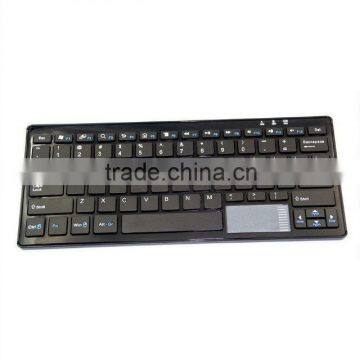 Factory direct supply!Bluetooth Cordless Keyboard with Touch Pad for Tablet Smart Phone Laptop PC W