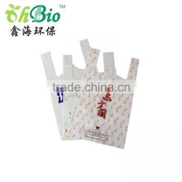 Certified ASTM D6400 Wholesale Compostable Grocery Bag With One Colors Printing Logo photo-3