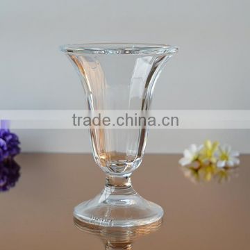 Ice cream glass cup with stem for sale