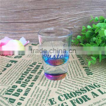 Hot selling 50ml colorful small drinking glass