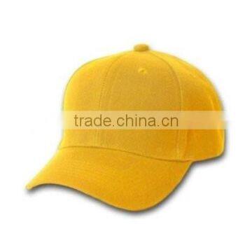 yellow unisex baseball plain caps comfortable sports wholesale hats