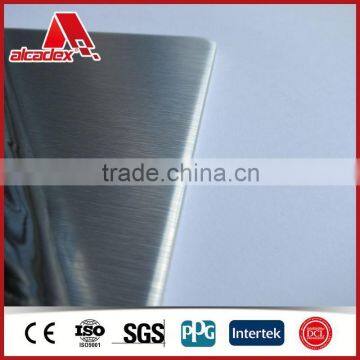 Silver Brushed Aluminum Composite Panel ACP sheets