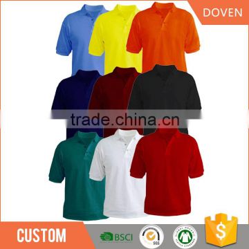 2016 fashion oem any color cotton man polo shirt