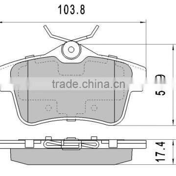 D1381-9062 car spare parts brake pads with R90 E-mark