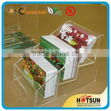 acrylic hotel card container